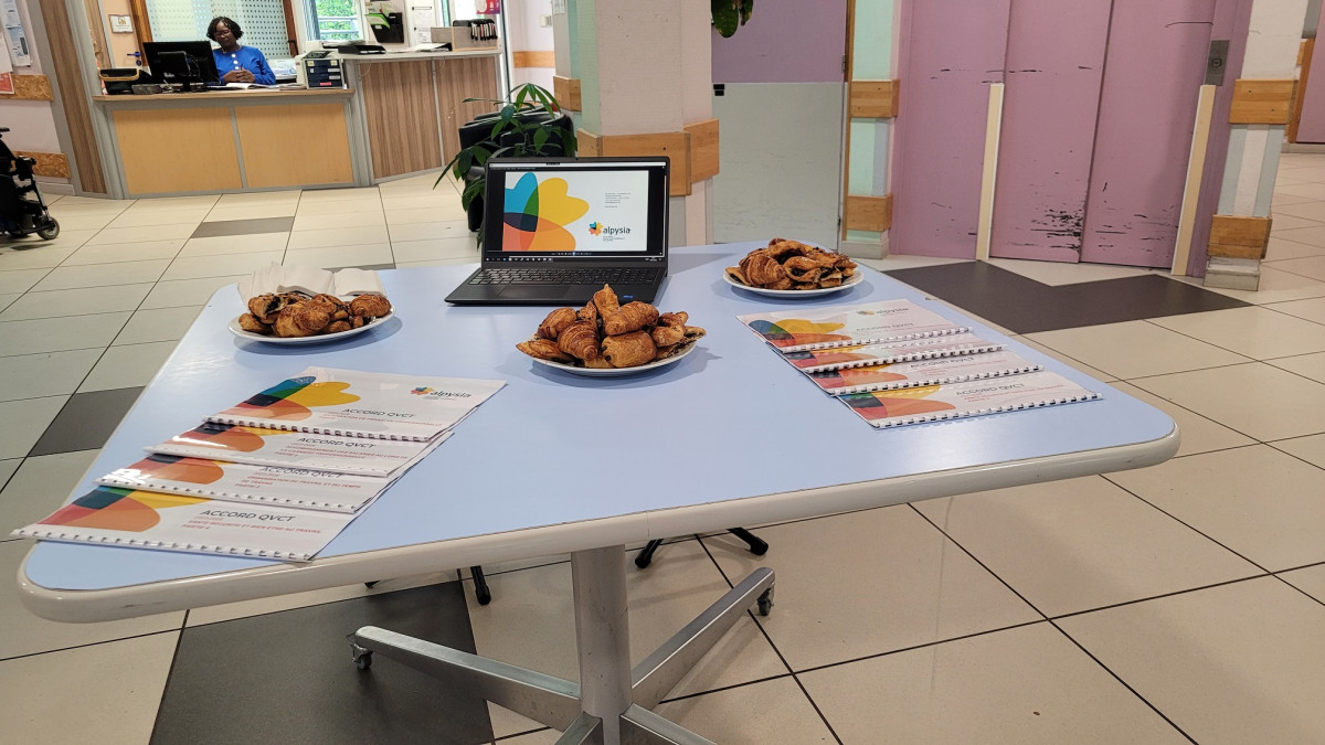 Un moment de convivialité entre collègues du siège et du Goéland