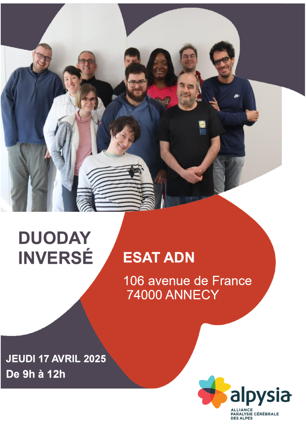 Duoday inversé à l'ESAT ADN Alpysia